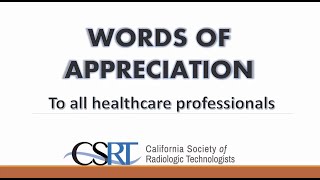 Updated Appreciation Video to healthcare workers