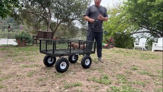 Garvee Heavy Duty Steel Garden Cart Review!