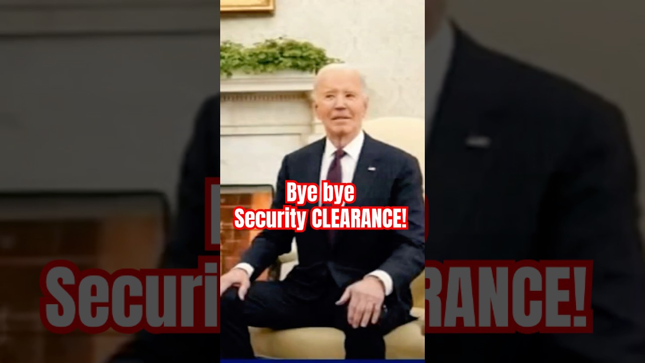 Trump Revokes Biden's Security Clearance! 😱🚨