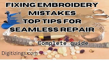 Fixing Embroidery Mistakes Top Tips for Seamless Repair #embroiderymachine #embroideryissues