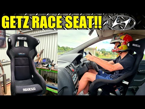 Hyundai Getz Track Car | Sparco Circuit Race Seat Install