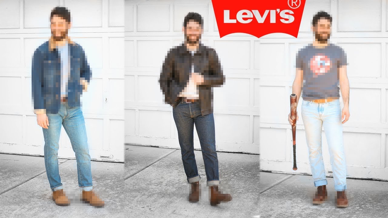 How I Style My Levis Jeans (501s & 511s) - YouTube