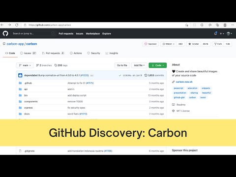 GitHub Discovery: Carbon