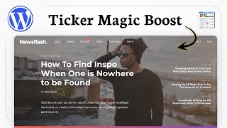 How to add a news ticker in WordPress (Info Slide)