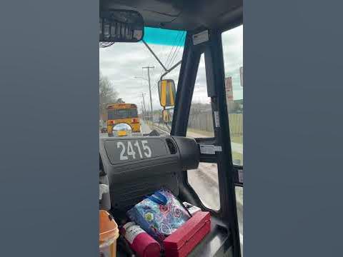 First Student 2019 Thomas C2 School Bus 2415 leaving the High School ...