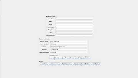 Library Management System Demo | Java Swing + MySQL | Project Walkthrough