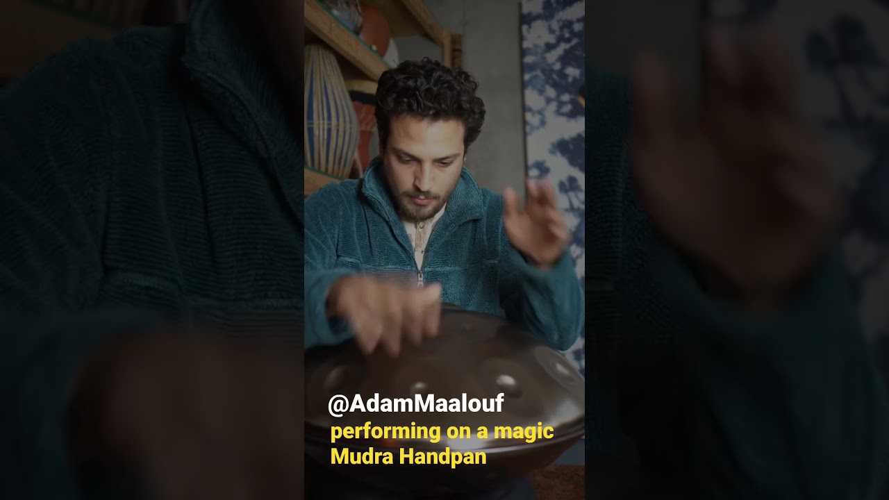 Masterful Adam Maalouf playing an exceptional Mudra Handpan #handpan #hangdrum #shorts