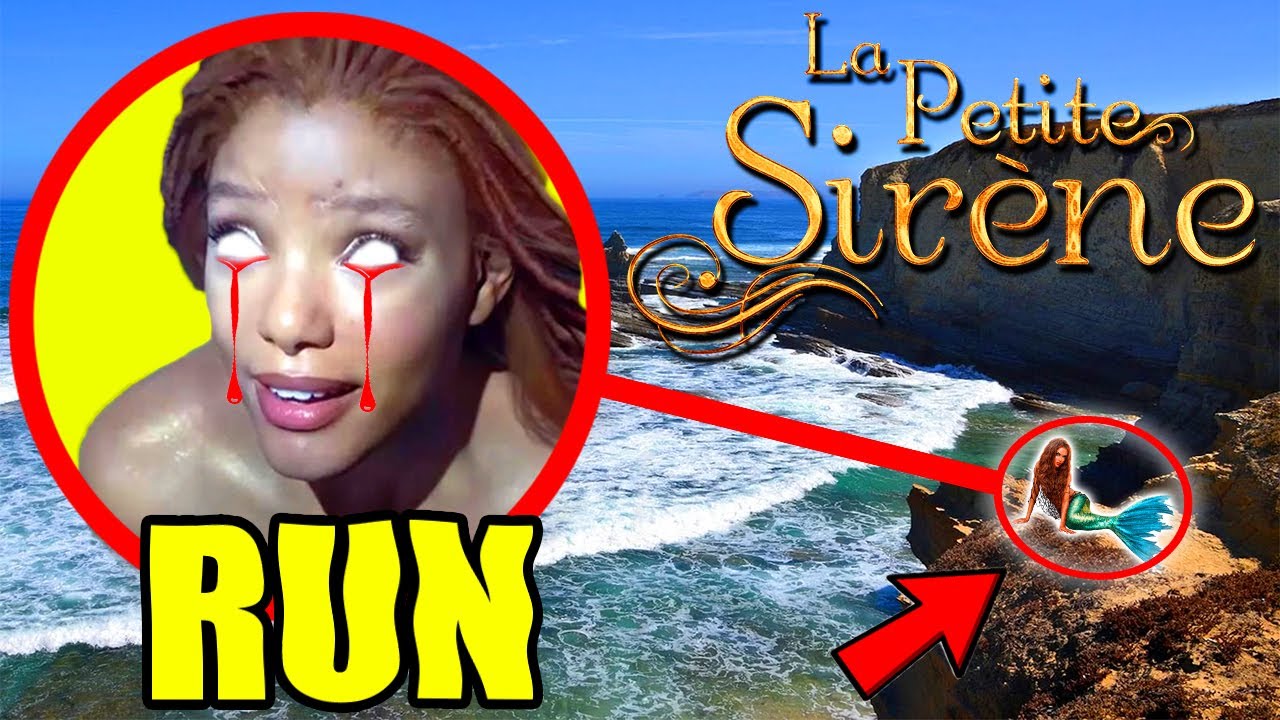 MON DRONE À FILMÉ LA PETITE SIRÈNE À LA PLAGE HANTÉE ! (ELLE C'EST APROCHER VERS NOUS !!)