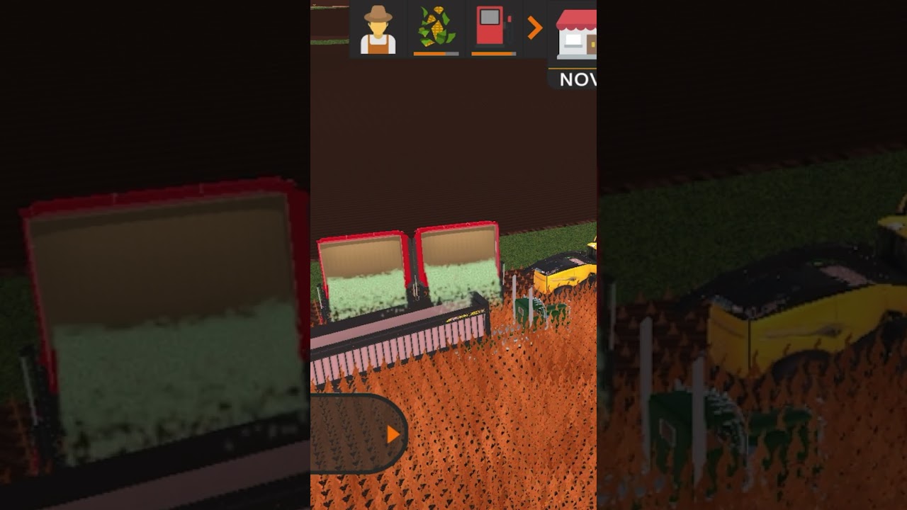 My first time using the dump green cart in American Farm 