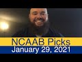 NCAAB Picks (1-30-21) College Basketball Predictions ...