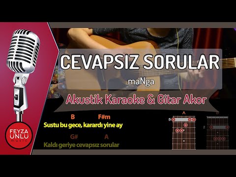 maNga - Cevapsız Sorular (Akustik Karaoke & Gitar Akor)