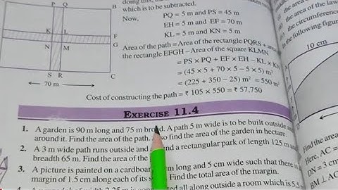 Perimeter and Area Ex-11.4 Chapter -11 || Class 7th Maths