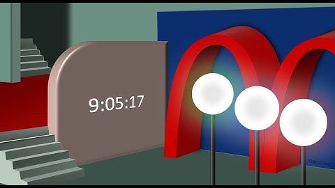 MatsClock 120095 - Free PowerPoint Digital Clock McDonald PPT Timer