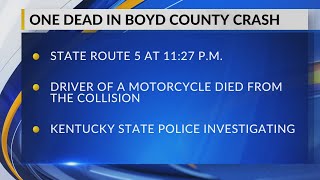 Motorcyclist dies in Boyd County collision