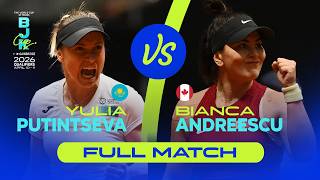 Yulia Putintseva (KAZ) vs Bianca Andreescu (CAN) | 2026 BJK Cup Qualifiers | FULL MATCH