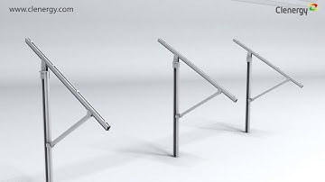 Install PV-ezRack SolarTerrace II A Ground Mounting System (Single Support)
