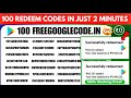 I got 100 redeem codes in just 2 minutes 