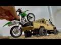 Ducati Panigale V4S & Kawasaki KX450F Delivered by Toyota Land Cruiser MN82! | RC Off-Road Adventure