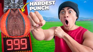 WHO CAN PUNCH THE HARDEST CHALLENGE!!