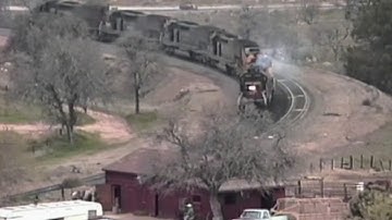 Southern Pacific Helper Set at Tehachapi Loop