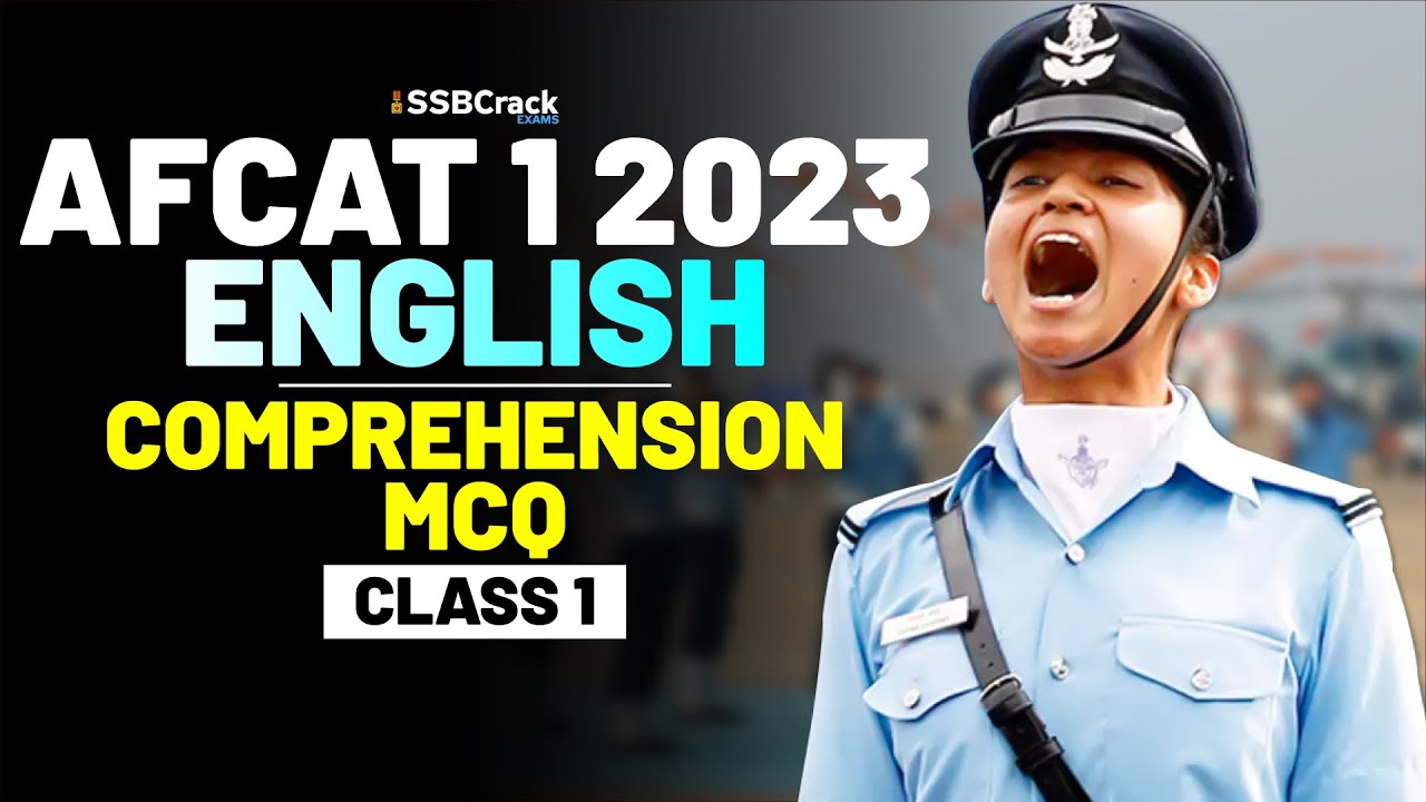 AFCAT 1 2023 Exam English 45 Days Crash Course - Comprehension - Class ...