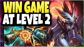 How A Level 2 Kindred Gank Can Win The Game Instantly 1 Gank Crazy Snowball