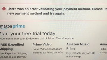 How To Resolve Prime Video Error “There Was An Error Validating Your Payment Method”?
