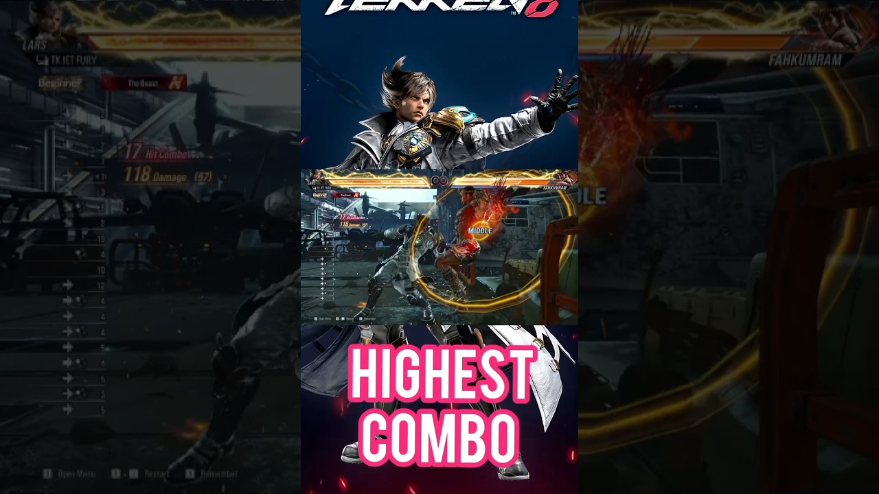 Lars Tekken 8 Highest Damage Combo