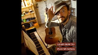 Acoustic guitar and piano lesson