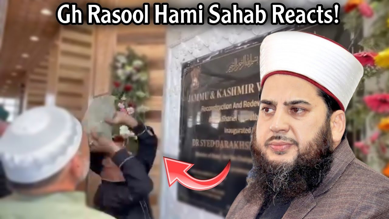 Gh Rasool Dargah Hazratbal 'Emblem' Controversy | Moulana Gh Rasool Hami Issues ...