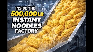 Inside the 500,000 LB Instant Noodles Factory (Full Process)