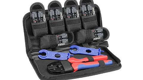 BougeRV Solar Connectors Crimper Tool Kit 6 Pairs Solar Panels Connector - Overview