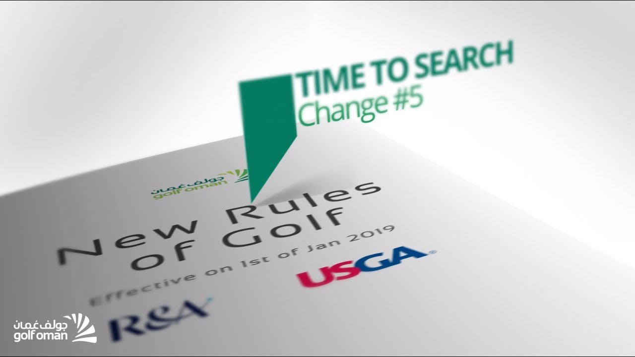 Time to Search - Golf New Rules 2019