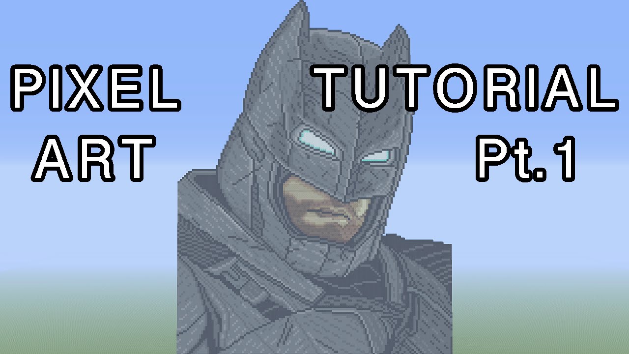 pixel art minecraft batman