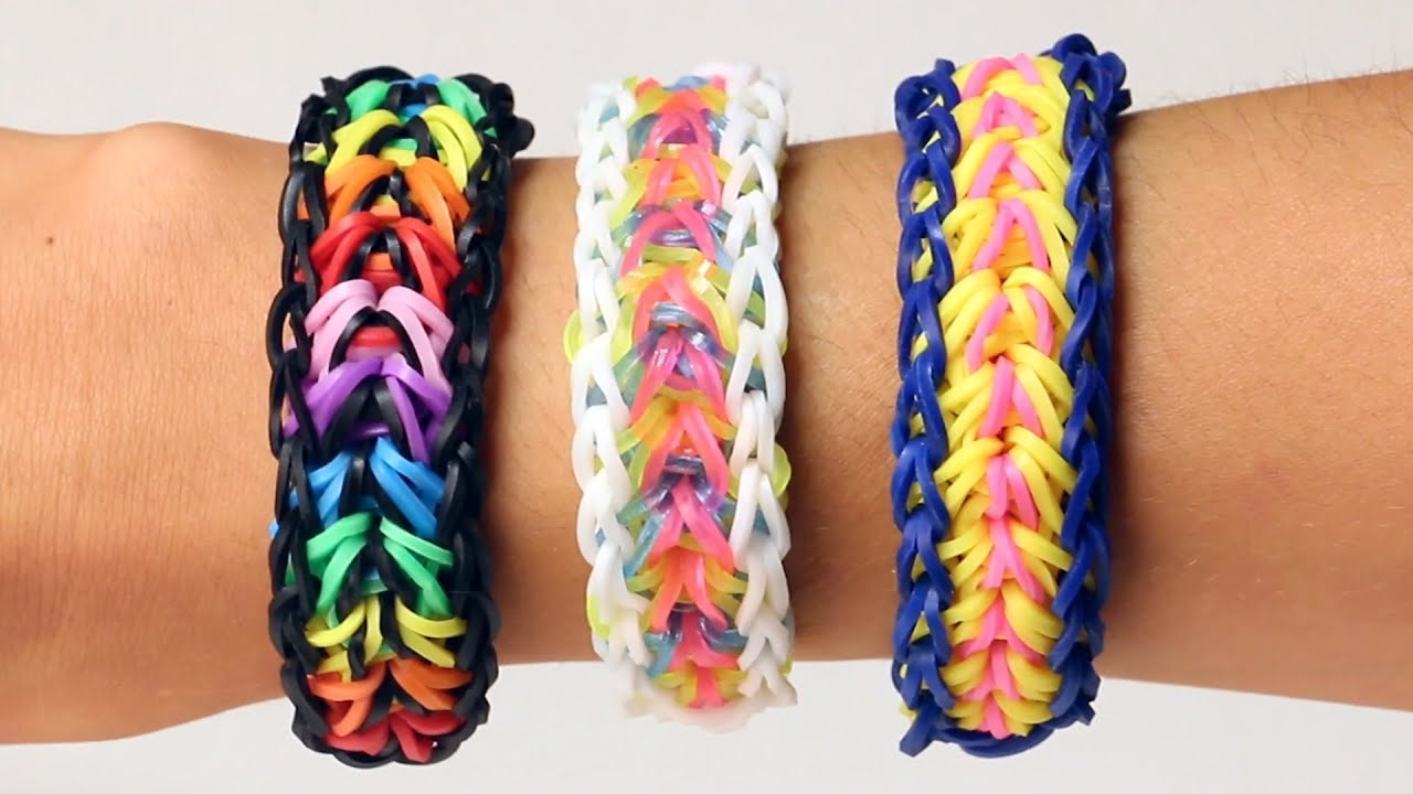 Rainbow Loom English - DOUBLE CROSS SINGLE - Loom Bands, easy, how to, DIY  