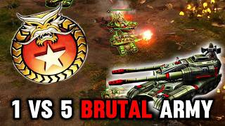Famous China Tank Vs 5 Brutal Army's | C&C Generals Evolution Wealth