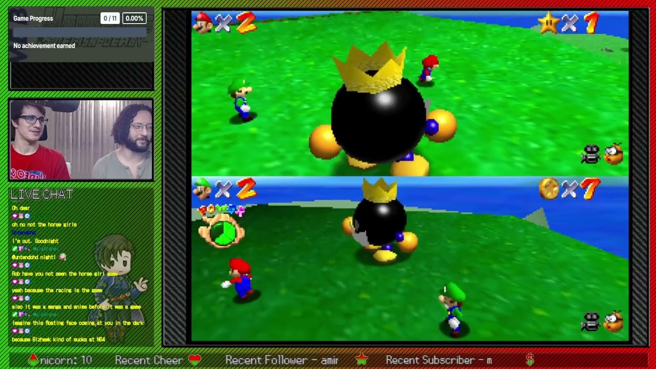We Get Super Mario 64 Multiplayer Achievements! - Rob & Nelson - Stream Highlights