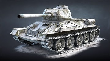 T-34-85 Tank Game 3D-Model Turntable