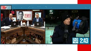 Tim and Sid: Five minutes with Millard who is freezing on location from Ottawa