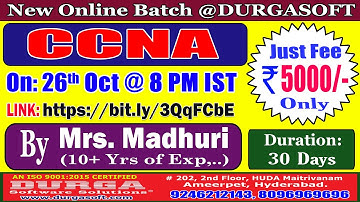 CCNA Online Training @ DURGASOFT