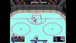 NHL Hockey [Sega Genesis] Quebec Nordiques at Montreal Canadiens