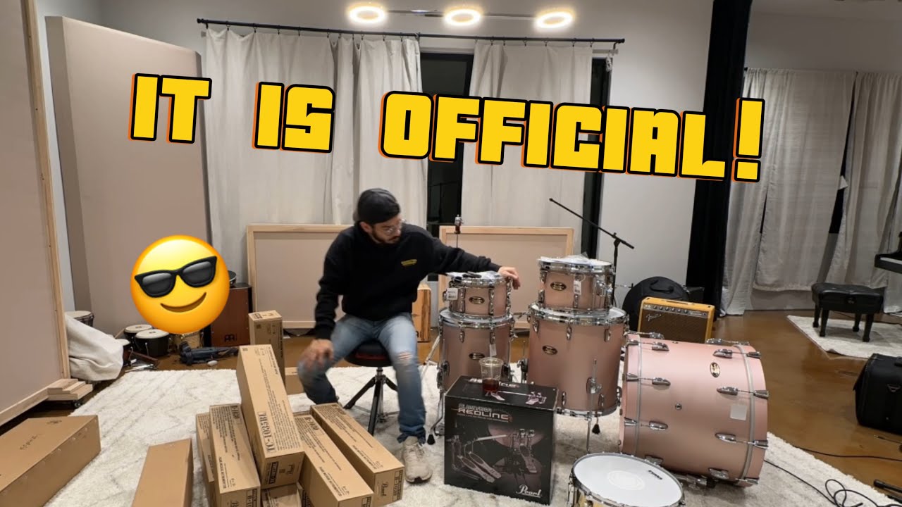 Signing w/Pearl Drums & Unboxing My Kit!