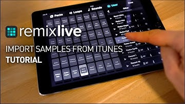 How to import samples from iTunes | Remixlive