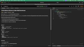 No Sound Leetcode 1249: Minimum Remove to Make Valid Parentheses