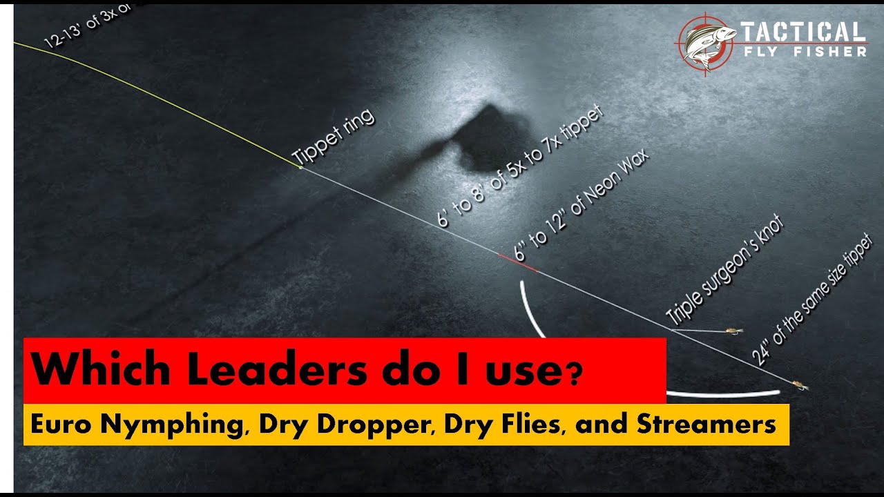 Which Leaders Do I Use For Euro Nymphing, Dry Dropper, Dry Flies, and  Streamers? 