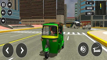 City Rickshaw Tuk Tuk Driver Gameplay (Android iOS) Game video @techgaming2.1