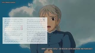 Howl's Moving Castle - Joe Hisaishi (Ноты и Видеоурок для фортепиано и саксофона) (cover)