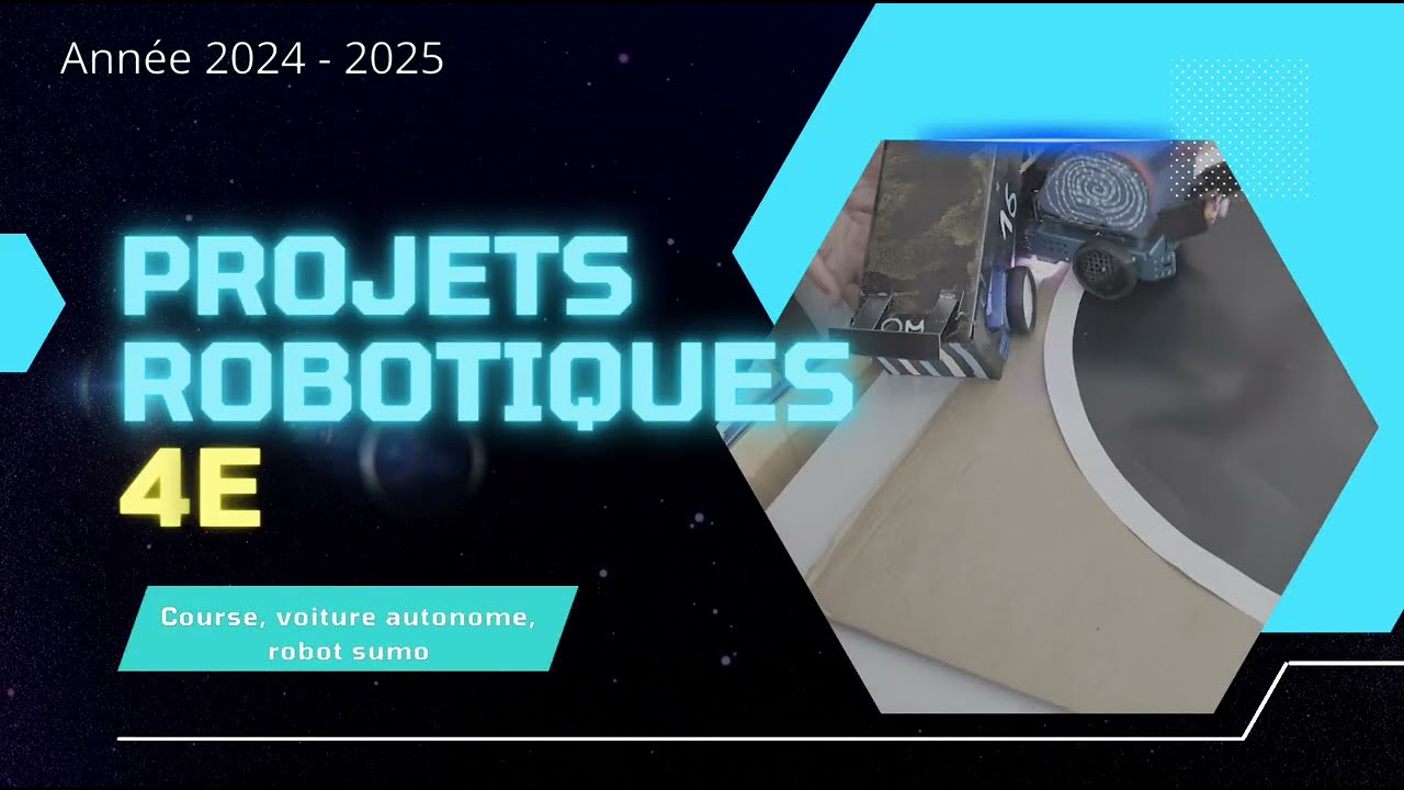 Présentation des projets robotique 🤖 de 4e
