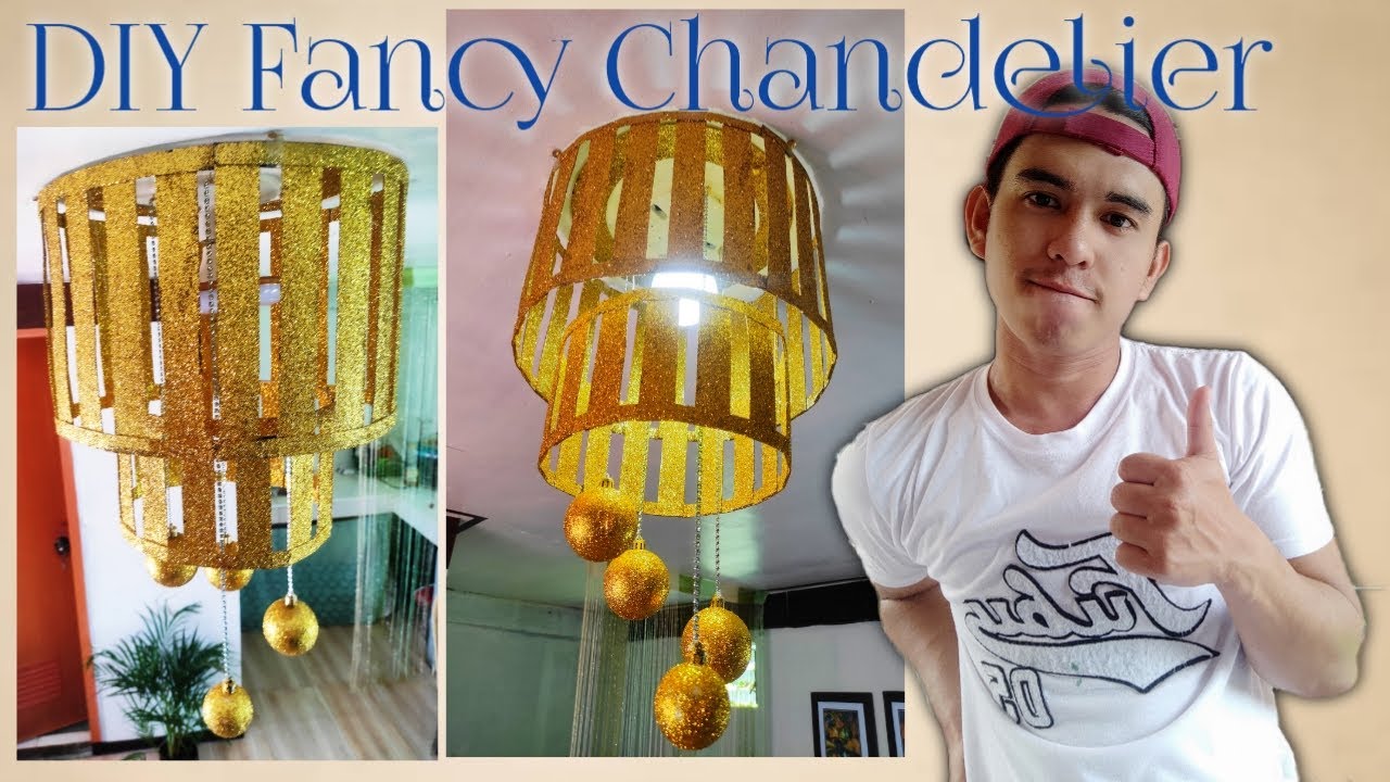 Easy DIY Fancy Chandelier /Art Tactics