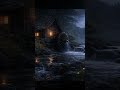 [1 Minute] Night Watermill Flow Sounds for Relaxation